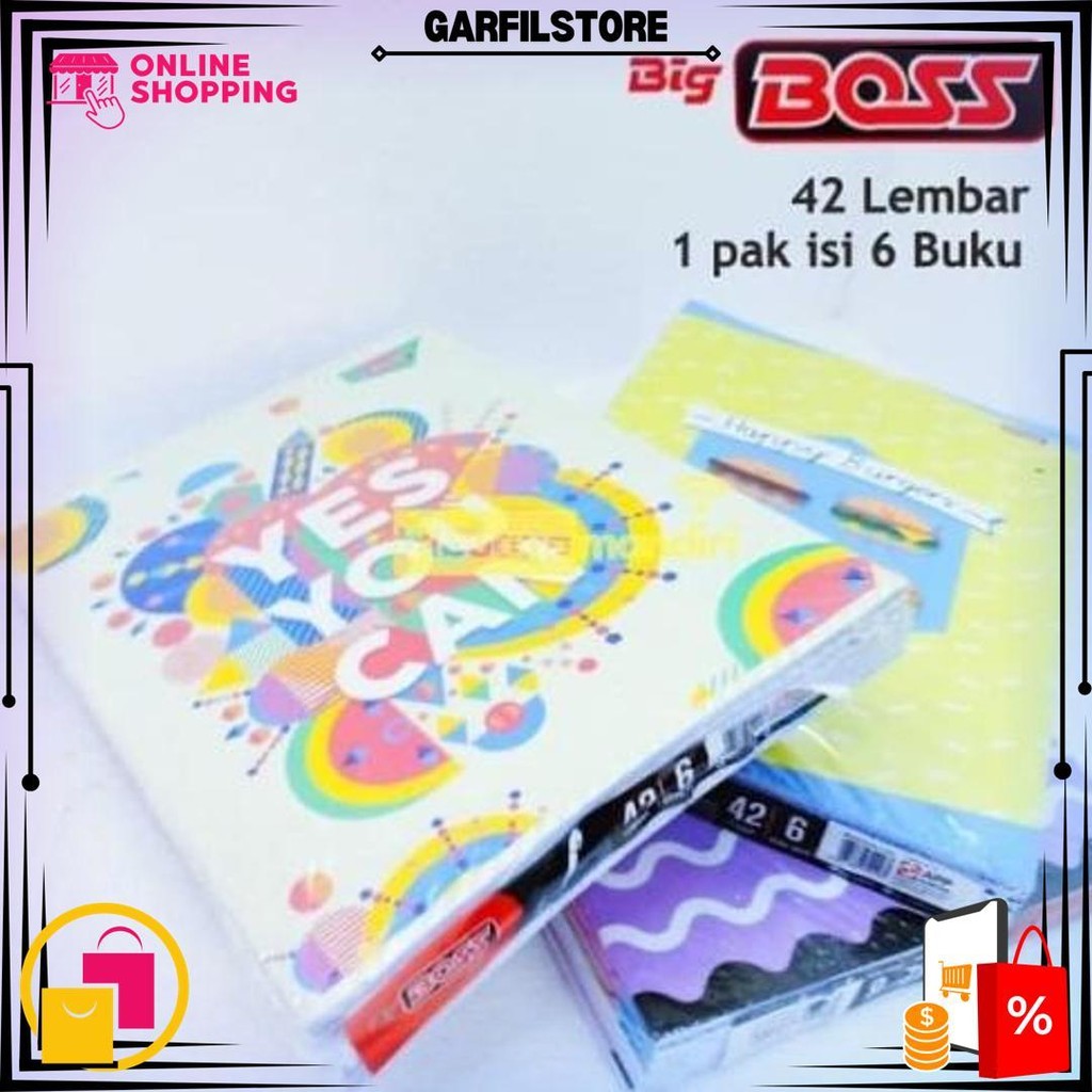 

Buku Tulis Big Boss 42 Lembar - 1 Pak / 6 Buku Tulis D Sale