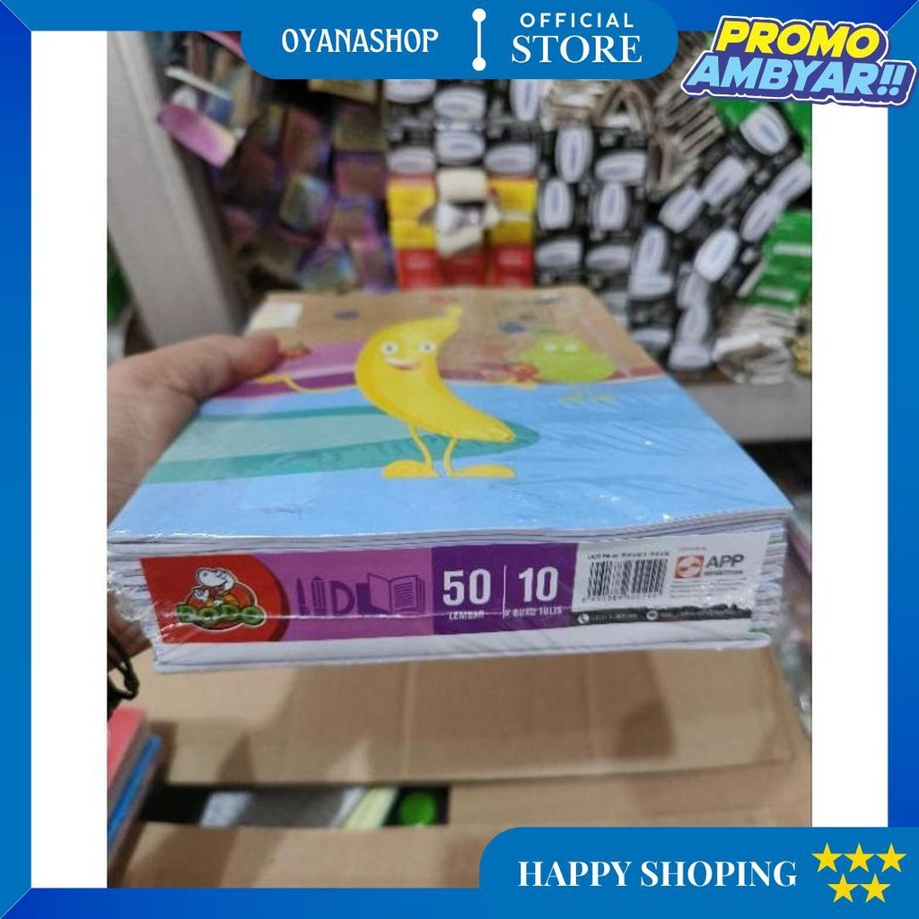 

Buku Tulis Dodo 50 1Pak(10Buku) D Promo Puncak
