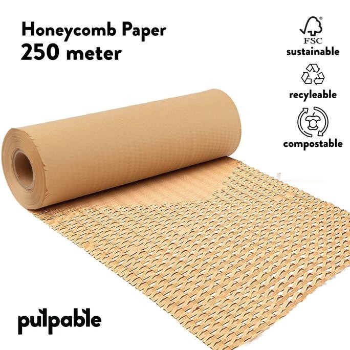 

tersedia pulpable honeycomb paper wrap 250m -eco friendly packaging bubble wrap