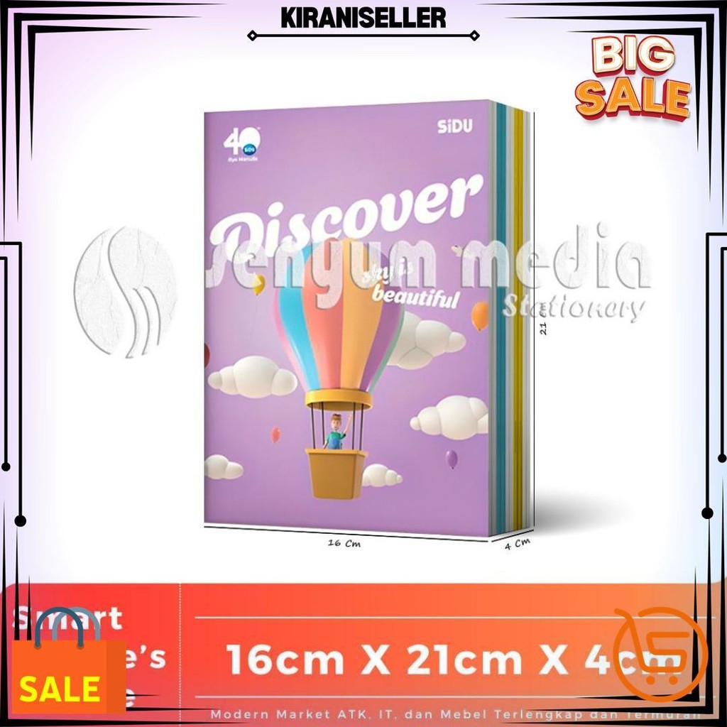 

Buku Tulis Sinar Dunia Sidu 38 Lembar Random Character (1 Pack Isi 10 Buku) (S:Pak) D Sale