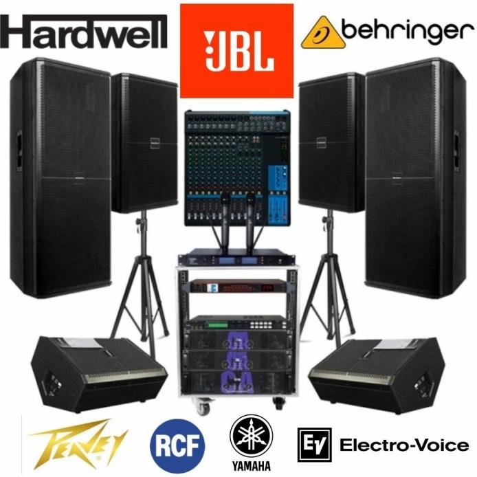 Terlaris Paket Powered Monitor Dj Profesional Line Array Speaker Sound System