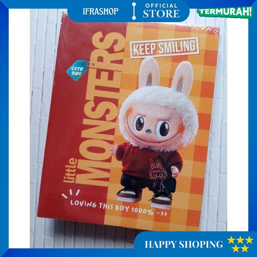 

(10Buku) Buku Tulis 38 Cover Labubu/Ukuran Buku Sidu D Cod