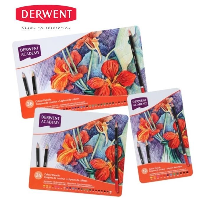 

Pensil Warna Derwent Academy Coloring Pencil Color Set Metal Tin LA