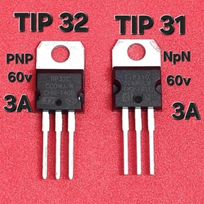 Baru TRANSISTOR POWER AMPLIFIER SOUND TIP 31 TIP 32 TIP31A TIP32B TIP31C A B C NPN PNP 60V 3A TIP31 