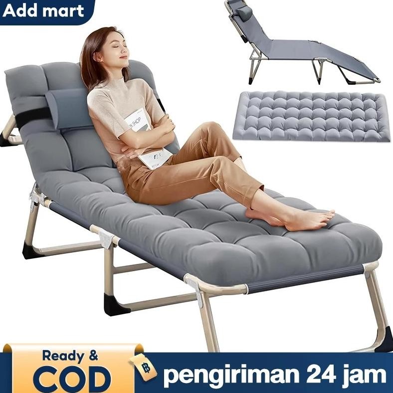 Kursi Lipat Kursi Santai Portable Kursi Malas Tempat Tidur Kursi Malas Outdoor