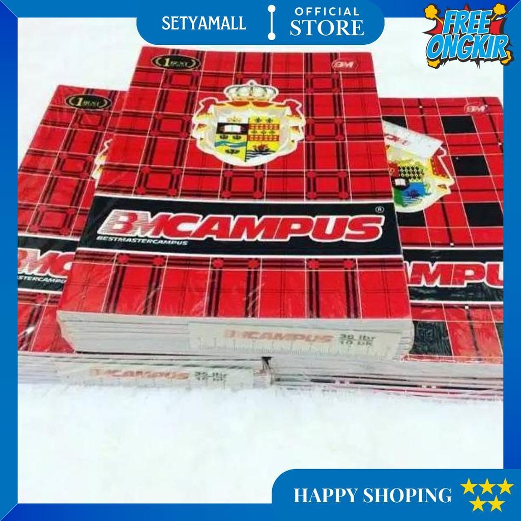 

Buku Tulis Bmc Campus Isi 50 Lembar ( 1 Pak Isi 10 Buku ) D Gratis Ongkir