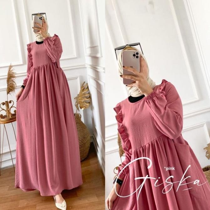 Baru Gamis Giska Dress Maxy Wanita