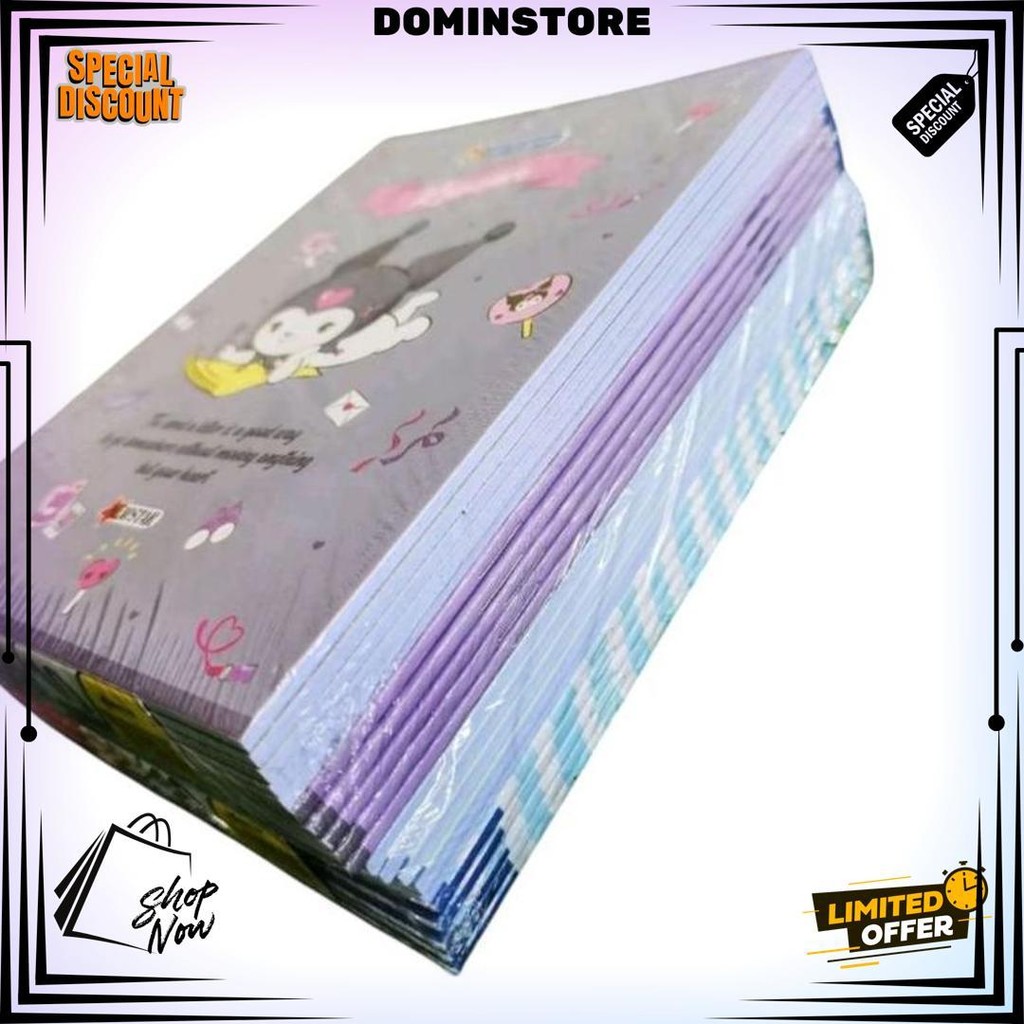 

Buku Tulis Kuromi Cinamorol & Labubu (38 Lembar 10 Buku) Murah Meriah D Termurah