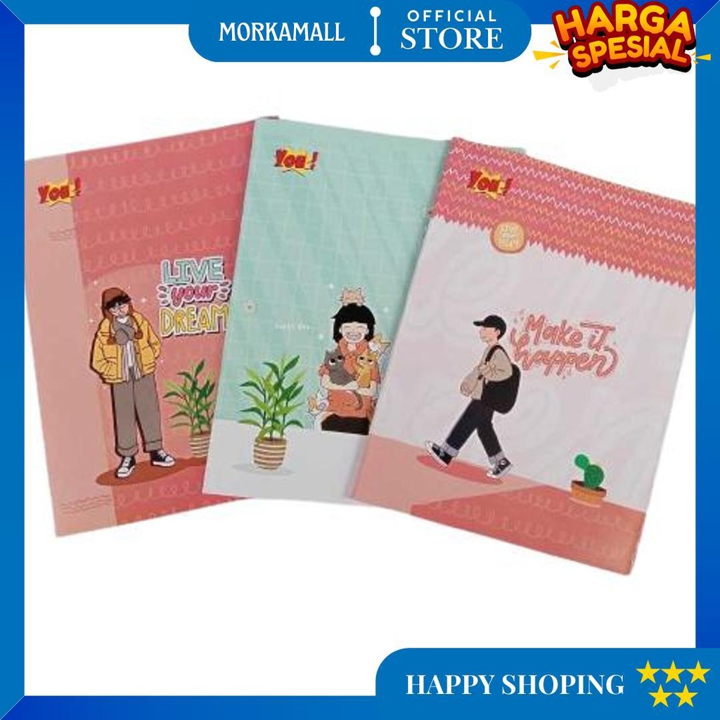 

1 Pack / 10 Pcs Buku Tulis Murah Isi 50 Lembar You By Kiky D Sale