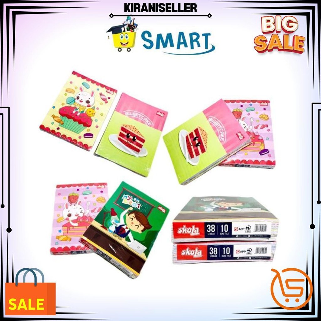 

(1 Pak Isi 10Pcs) Buku Tulis Skola By Sinar Dunia 38 Lembar / Buku Tulis Sko 38 Lembar D Gratis Ongkir