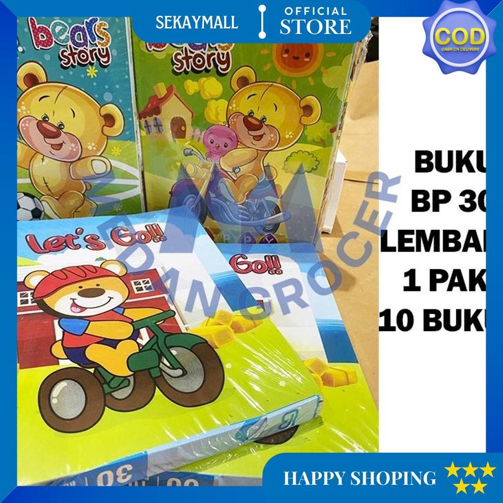

Buku Tulis Catatan Sekolah Bp 30 Lembar Murah 1 Pak Isi 10 Buku D Sale