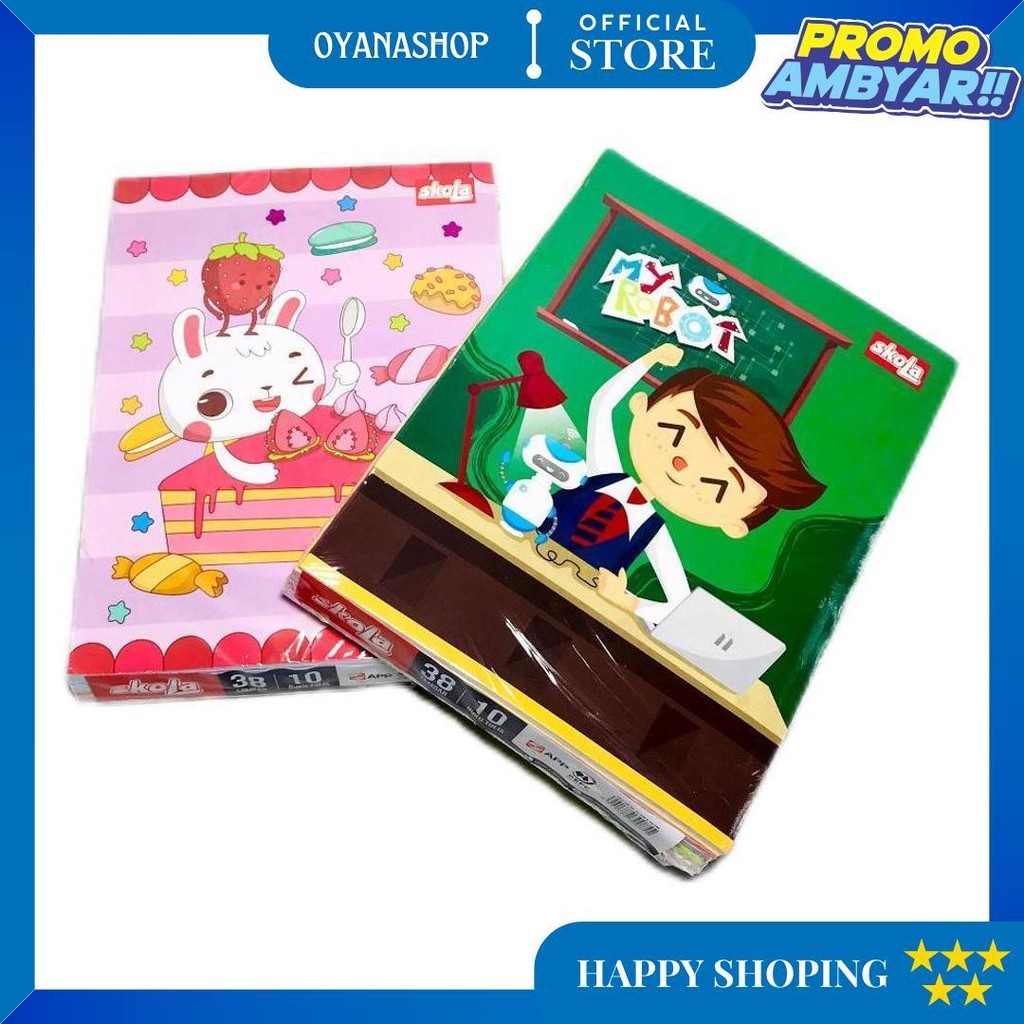 

Sidu - Buku Tulis Varian 10-38 Lembar - Pack D Promo 4.4