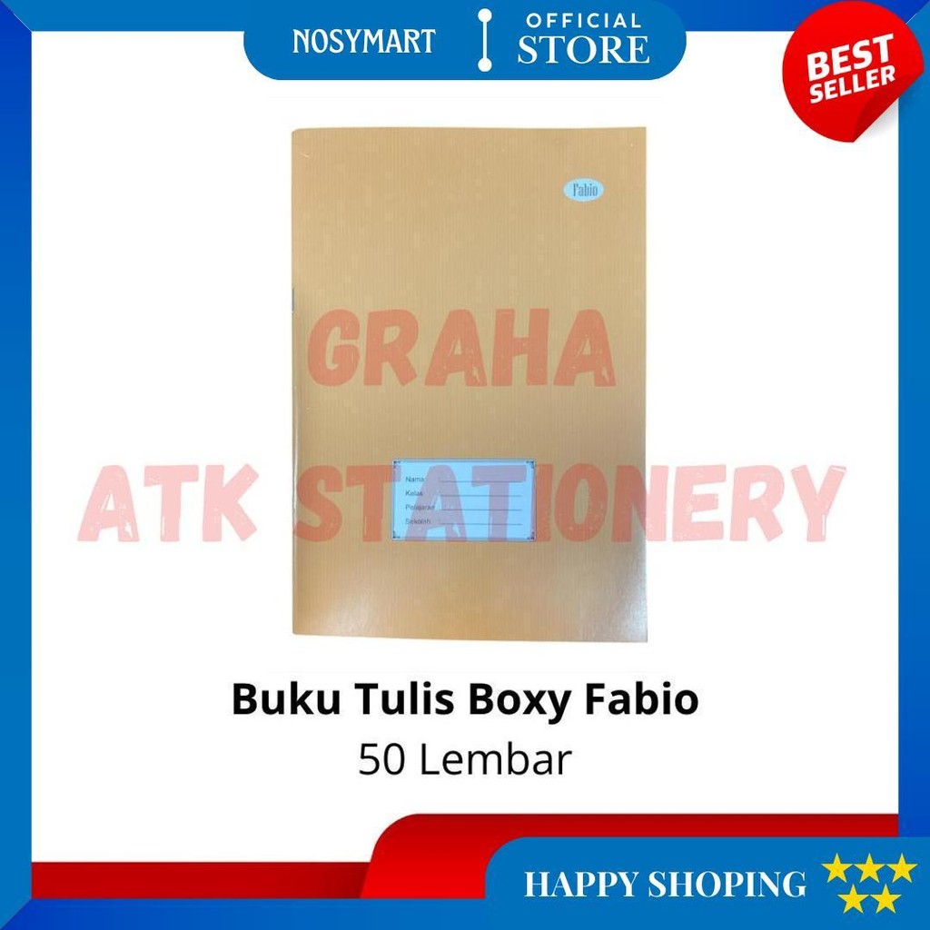 

[1 Pcs] Buku Tulis Panjang Boxy 50 Lembar Murah / Buku Bergaris Campus Kraft Coklat Sekolah Boxy D Termurah