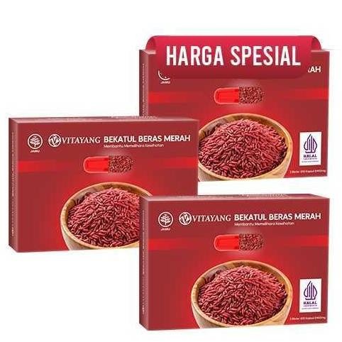 

tersedia 3 box vitayang bekatul beras merah turunkan kolesterol