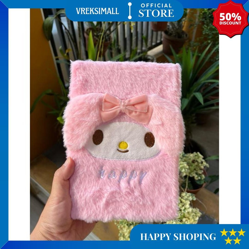 

Buku Notebook Bulu Sanrio / Buku Bulu Sanrio Hello Kitty / Cinamon / Melody / Kuromi D Cod