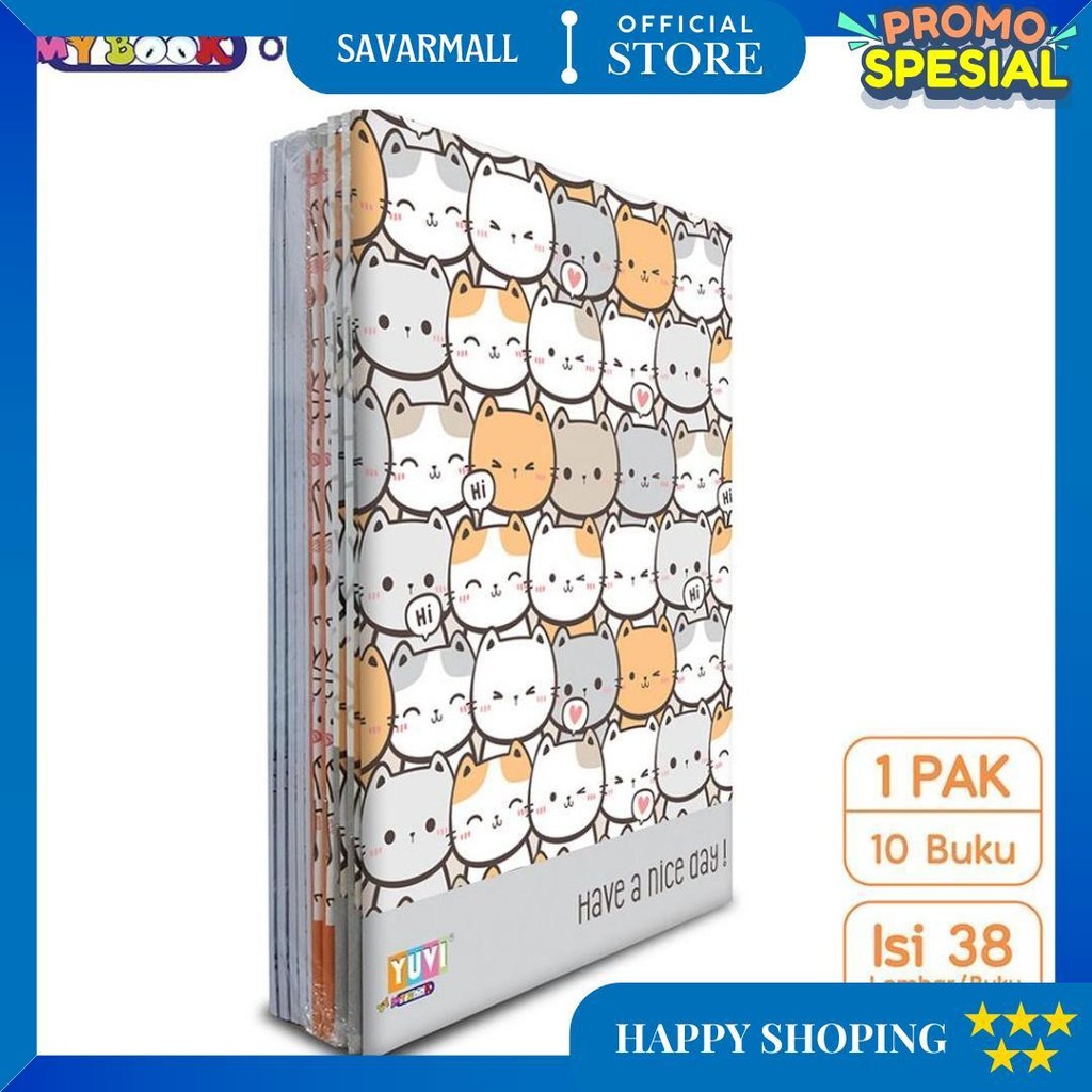 

My Book Yuvi Buku Tulis Cute 38 Lembar - 10 Buku D Terlaris