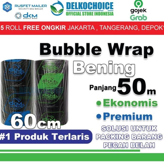 

tersedia plastik bubble wrap hitam 60cm x 50m bubblewrap dkmplus premium / roll