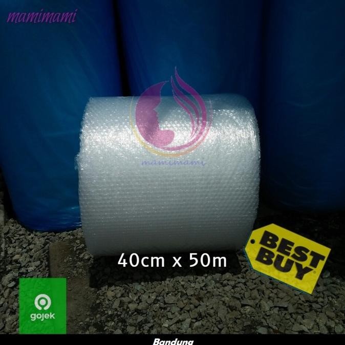 

tersedia bubble wrap 40cm x 50m bening buble warp bandung plastik bable tebal
