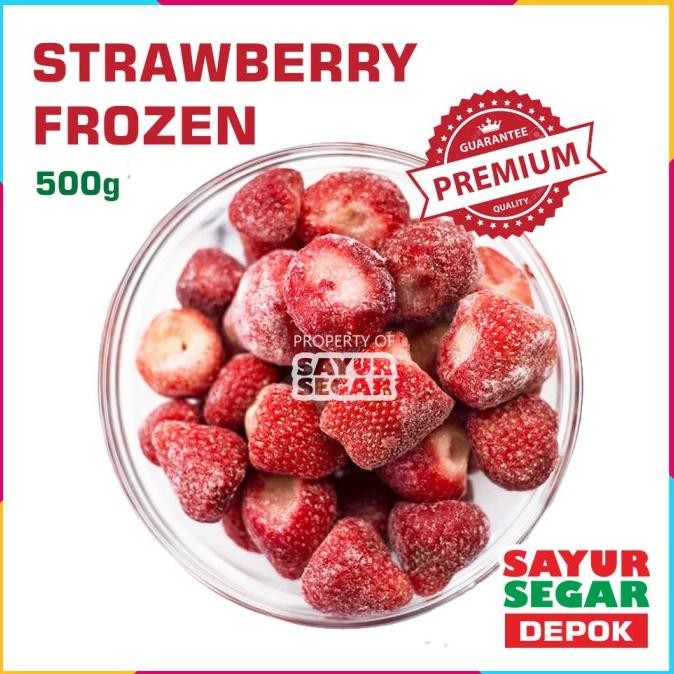 

Diskon! BUAH STRAWBERRY BEKU SUPER [500g] FROZEN