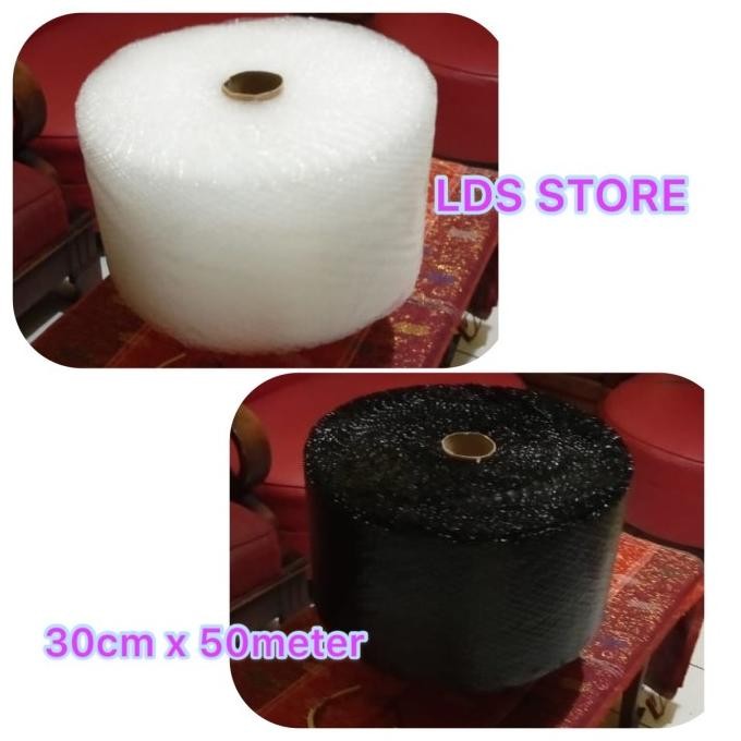 

tersedia bubble wrap plastik putih/hitam ukuran 30cm x 50meter