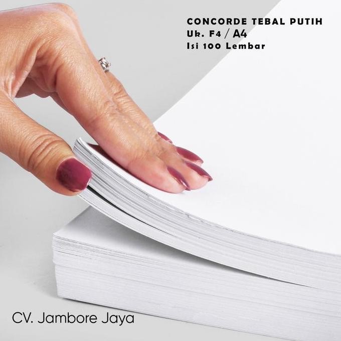 

Kertas Concorde Tebal Putih 230 GSM F4 / A4 murah