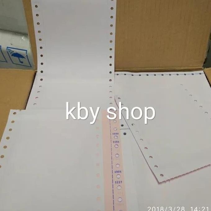 

100 pc Ukuran kertas Continuous Form 9 1/2 : 2 x 11: 2 2 Ply WARTEL murah