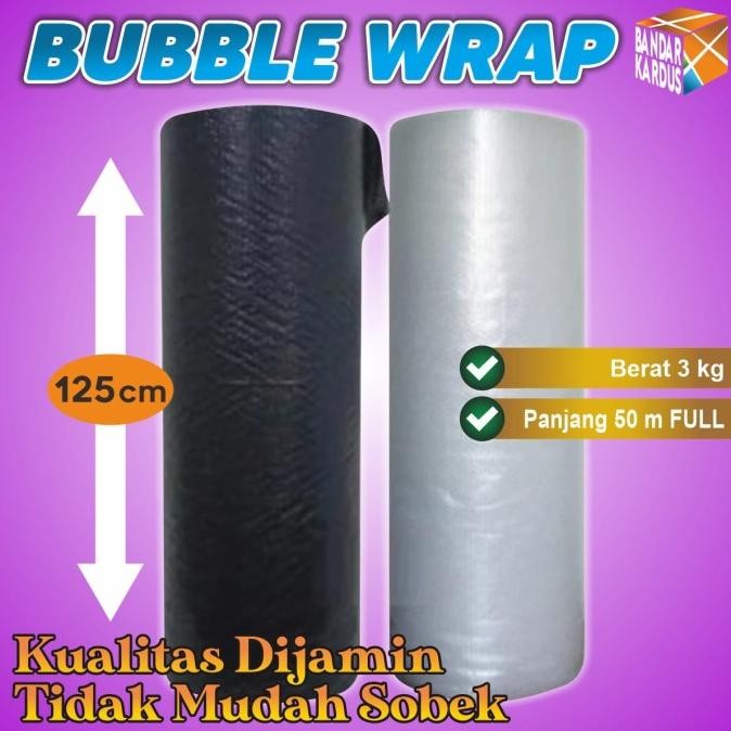 

tersedia bubble wrap murah 50m x 125cm / bubble wrap bening / bubble wrap hitam