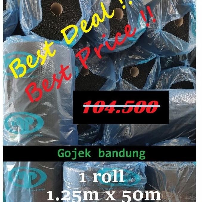 

tersedia bubble wrap hitam mp mulia pack 50m x 125cm bubblewrap tebal bandung