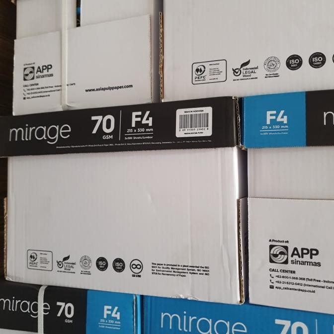 

Mirage 70g F4 Kertas Hvs Kertas Print 70g F4 Mirage murah