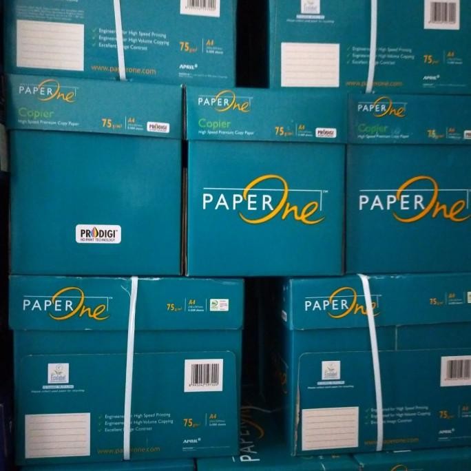 

kertas hvs a4 75gr paperone 1 dus murah