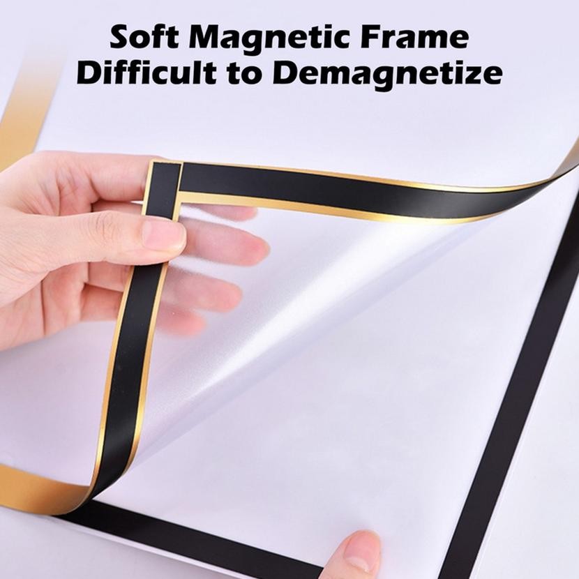 

[original] a3/a4 document sign holder magnetic file frame transparent pvc document poster picture notice display frame for whiteboard fridge cabinet wall door [terlaris] [terbaik]