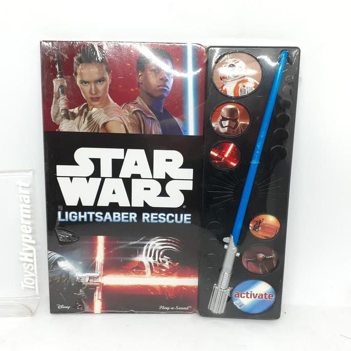 Original Lightsaber Rescue Star Wars light sound book buku