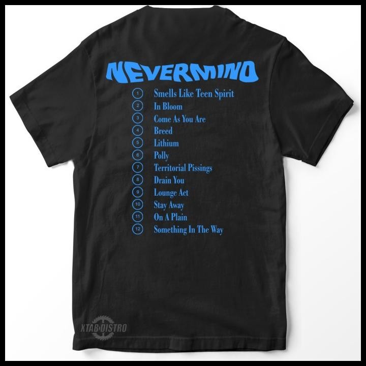 Kaos Nirvana - Nevermind Hitam / Kaos Premium Nirvana / Oversize Original Best Seller