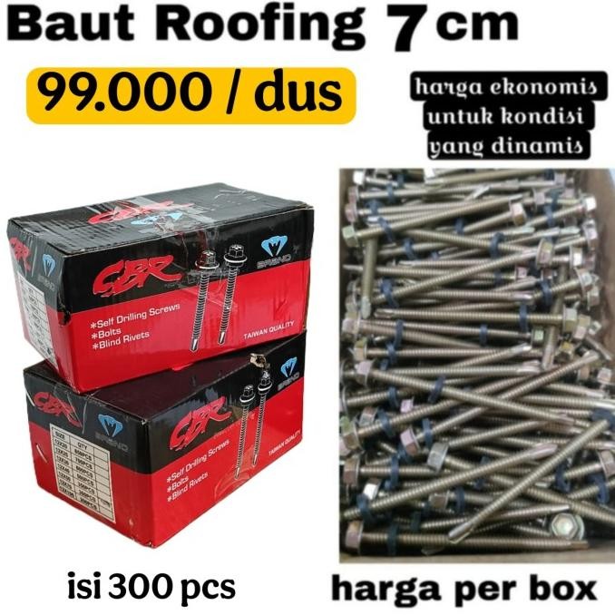 New SKRUP ROOFING 7 CM / ROOFING EKONOMIS 7 CM (HARGA PER DUS)