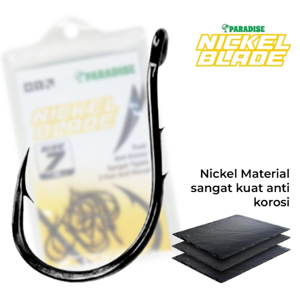 Kail Paradise Nickel Blade Tajam 3 Ruit Anti Korosi Anti Mocel Original 100%