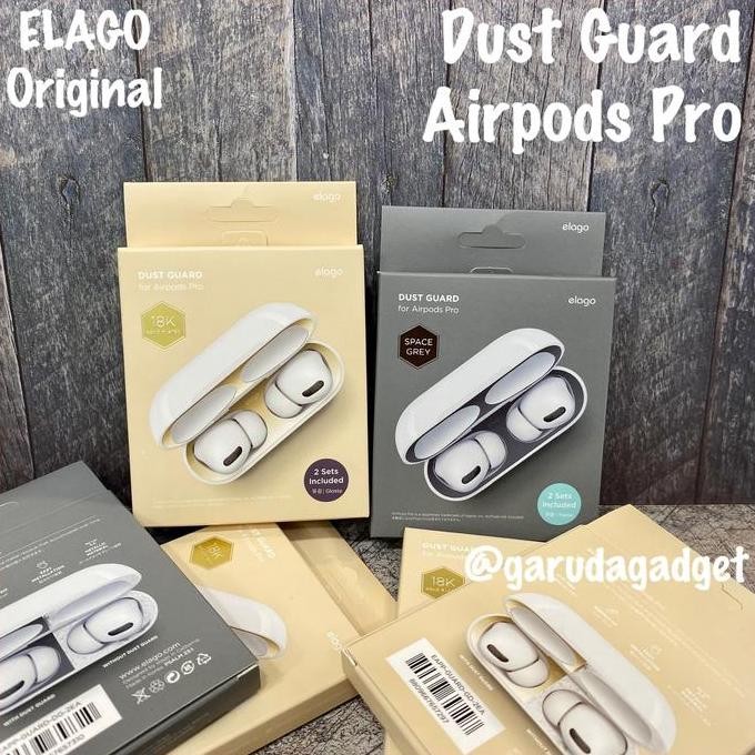 BEBAS ONGKIR - ELAGO Dust Proof Guard Apple Airpods Pro 2set Anti Debu Protector New
