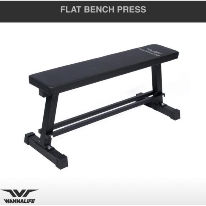 Flat Bench Press Chair Wannafit || Kursi Benchpress Datar Wannafit Co
