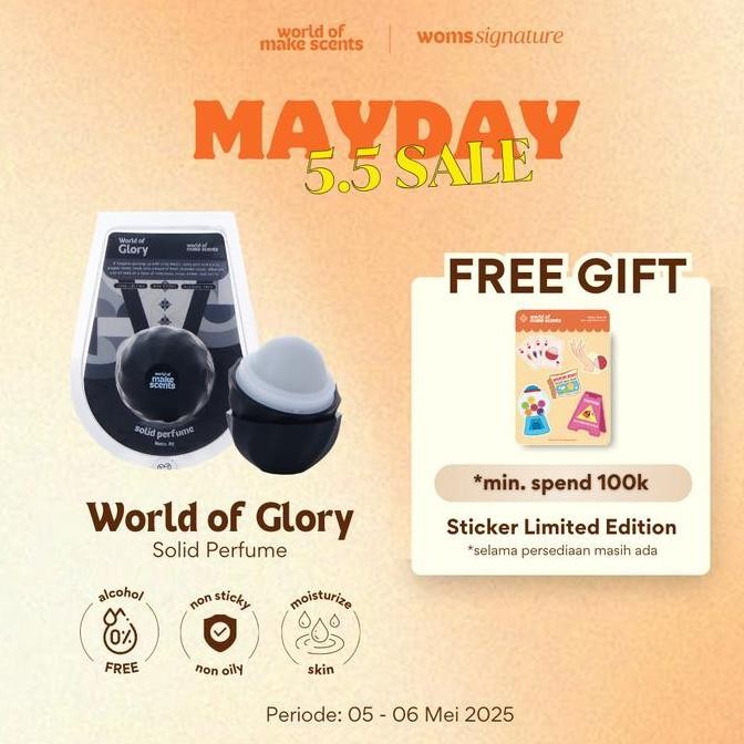 Jual Murah [Bpom] Glory World Of Make Scents Men Solid Perfume |  Parfum Solid Pria | Farfum Padat 8
