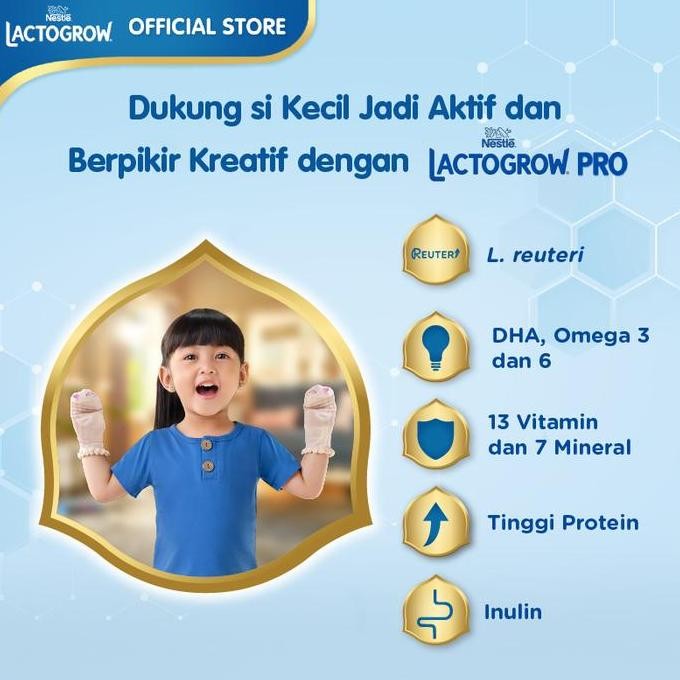 Sale Nestl Lactogrow Pro 1+ Madu Susu Anak 1-3 Tahun Box 1Kg + Free Uht Madu Vanilla 135Ml 3Pcs