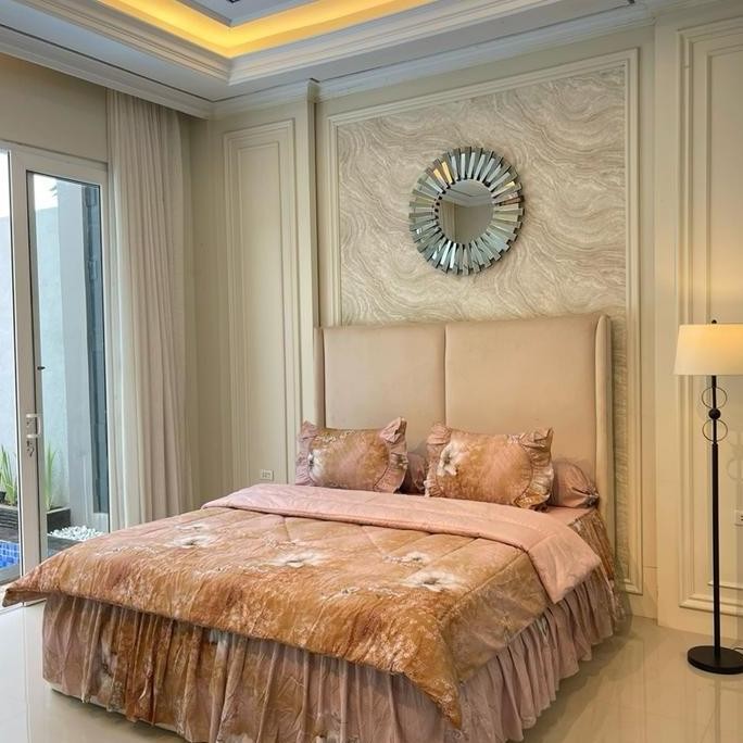 Set badcover sprei rempel bahan katun jepang ZER