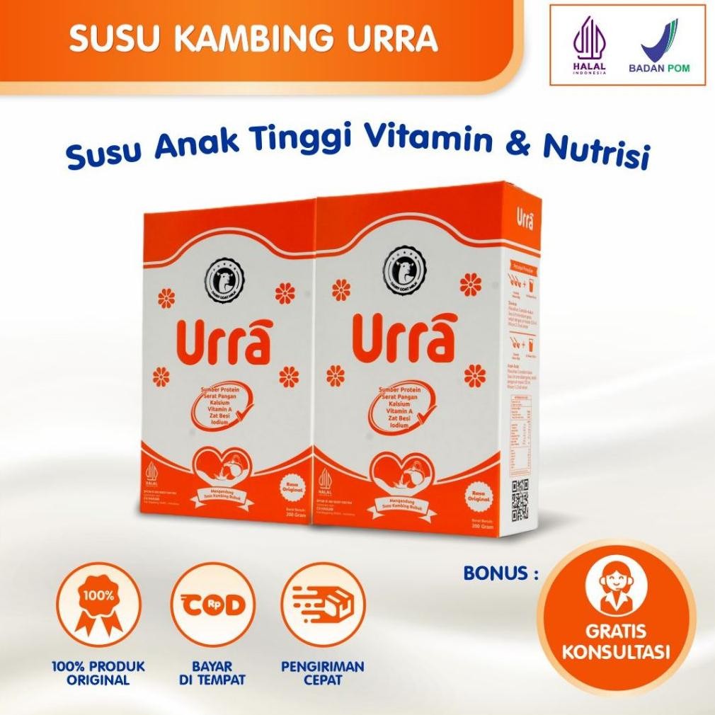 

Susu Kambing Urra Original 2 Box - Susu Penambah Berat Badan Anak Tinggi Vitamin dan Nutrisi