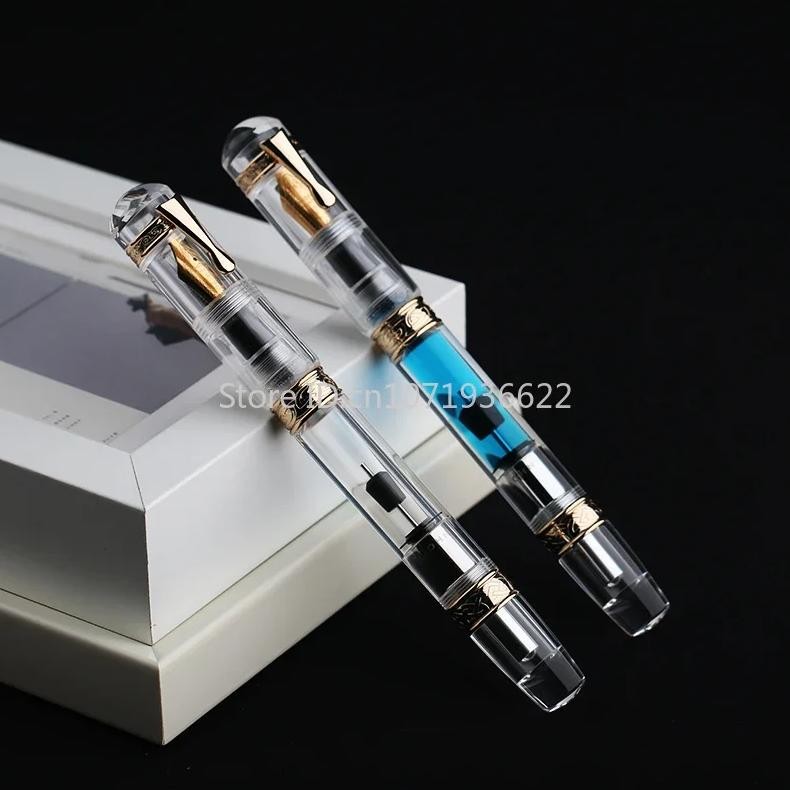 

Majohn C5 High-Efficiency Ink-Absorbing Acrylic Fountain Pen Innovative Push-Type Piston Vacuum Large-Capacity Ink Writing Pen