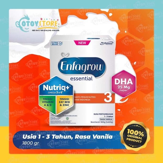 Promo Enfagrow Essential 3 1800 Gram / Susu Formula Enfagrow