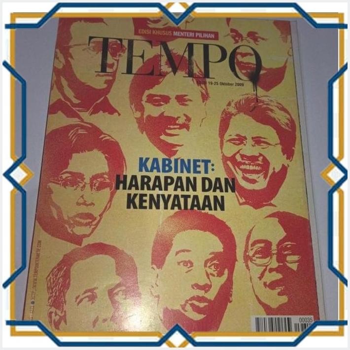 [4PE] MAJALAH TEMPO LANGKA EDISI KHUSUS MENTERI PILIHAN TAHUN 2009