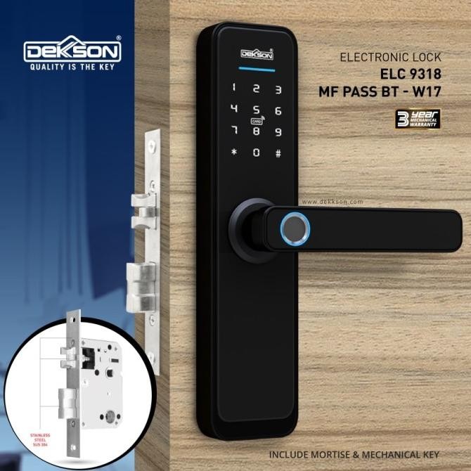 Electronic Lock Dekkson Elc 9318 Mf W17 Digital Lock Smart Home Dekson