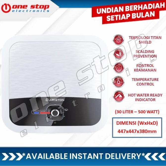 Grosir Ariston An2 30 Rs / An2 30Rs / Andris2 Rs Water Heater 30 Ltr 500 Watt
