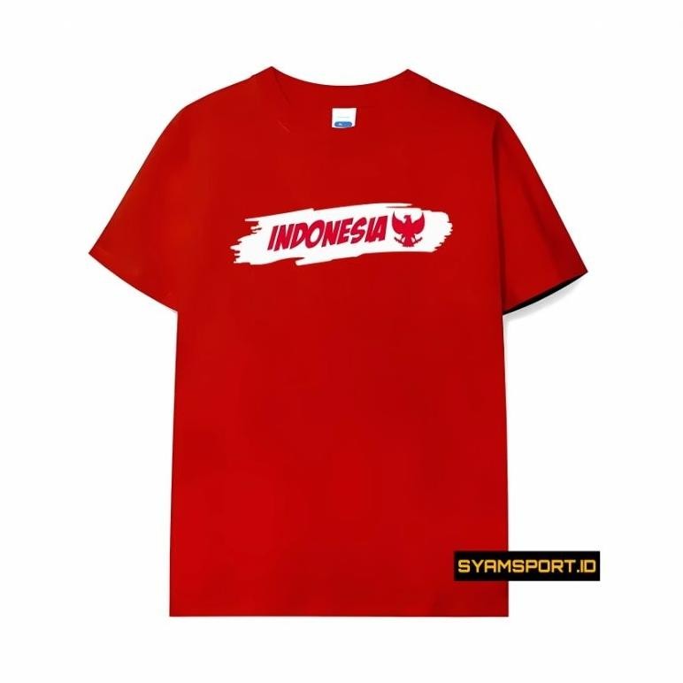 Terlaris Baju Indonesia Edisi Suporter Timnas Indonesia Bahan Cotton Combed 30S Nyaman Tidak Gerah D