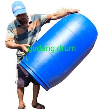 Drum Plastik 200L Tutup Lubang Kecil Ii, Tong Air 100-200L,Tong Sampah Plastik 100-200L,Pot Tanaman 