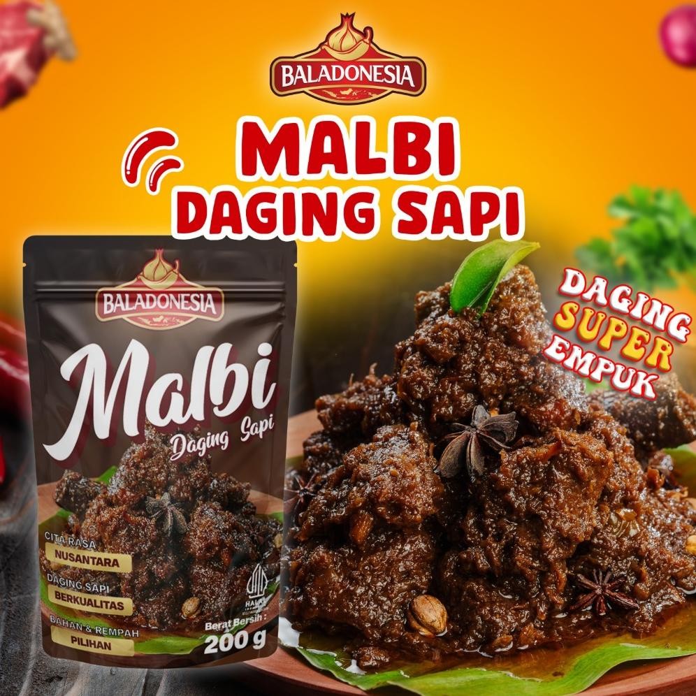 

TERMURAH MALBI DAGING SAPI / MALBI KHAS PALEMBANG 200 GR / DAGING MANIS Siap kirim
