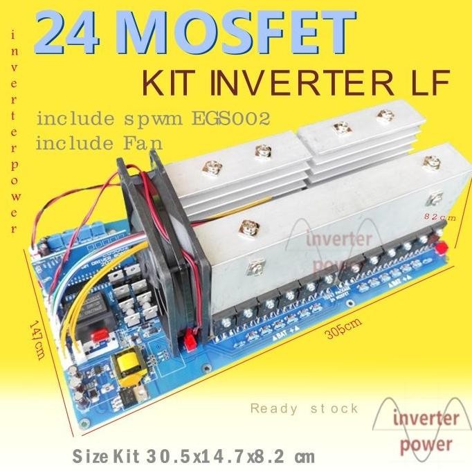 KIT INVERTER PURE SINE WAVE EGS002 model TO247 24 MOSFET